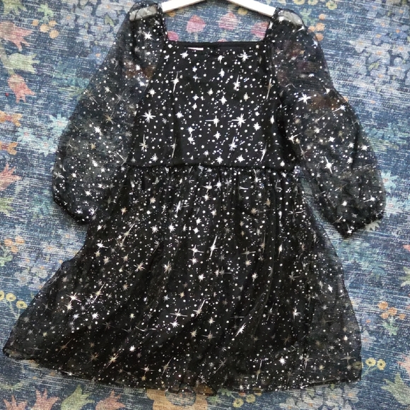 Other - Black Starry Sheer Dress